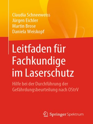 cover image of Leitfaden für Fachkundige im Laserschutz